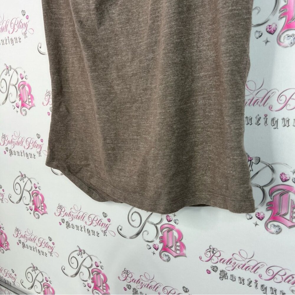 Prana tank top tie up open back stretchy loose fitting bow Brown Tank Top - Picture 3 of 6